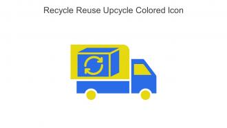 Recycle Reuse Upcycle Colored Icon In Powerpoint Pptx Png And Editable Eps Format