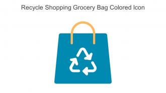Recycle Shopping Grocery Bag Colored Icon In Powerpoint Pptx Png And Editable Eps Format