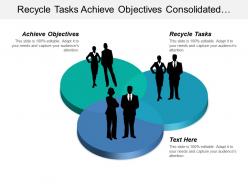 Recycle tasks achieve objectives consolidated infrastructure corrective adjustments