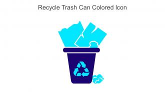 Recycle Trash Can Colored Icon In Powerpoint Pptx Png And Editable Eps Format