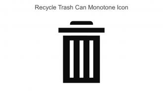 Recycle Trash Can Monotone Icons In Powerpoint Pptx Png And Editable Eps Format