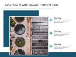 Recycle Water Treatment Circular Arrow Illustrating Irrigation Representing