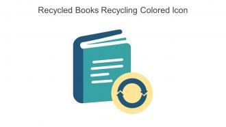 Recycled Books Recycling Colored Icon In Powerpoint Pptx Png And Editable Eps Format