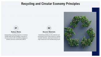 Recycling And Circular Economy Principles Cell Recycling PPT Presentation ST AI SS