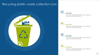 Recycling Plastic Waste Collection Icon