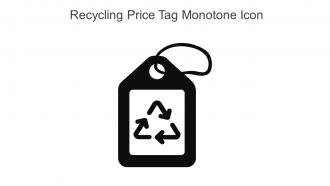 Recycling Price Tag Monotone Icon In Powerpoint Pptx Png And Editable Eps Format