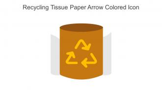 Recycling Tissue Paper Arrow Colored Icon In Powerpoint Pptx Png And Editable Eps Format