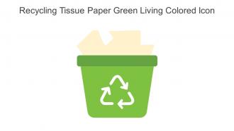Recycling Tissue Paper Green Living Colored Icon In Powerpoint Pptx Png And Editable Eps Format