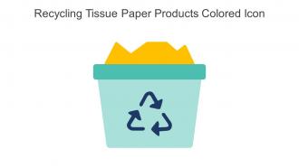 Recycling Tissue Paper Products Colored Icon In Powerpoint Pptx Png And Editable Eps Format