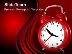 Red alarm clock deadline powerpoint templates ppt themes and graphics