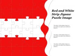 Red and white strip jigsaw puzzle image