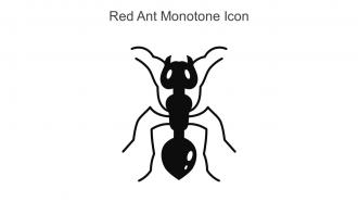 Red Ant Monotone Icon In Powerpoint Pptx Png And Editable Eps Format