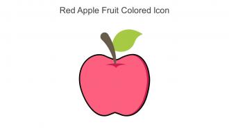 Red Apple Fruit Colored Icon In Powerpoint Pptx Png And Editable Eps Format