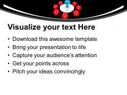 Red balls and a question mark in center powerpoint templates ppt themes and graphics 0113