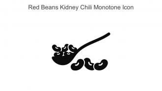 Red Beans Kidney Chili Monotone Icon In Powerpoint Pptx Png And Editable Eps Format
