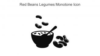 Red Beans Legumes Monotone Icon In Powerpoint Pptx Png And Editable Eps Format