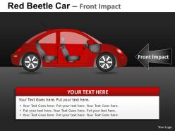 Red beetle car side view powerpoint presentation slides db