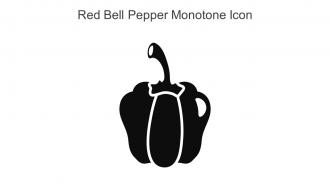 Red Bell Pepper Monotone Icon In Powerpoint Pptx Png And Editable Eps Format