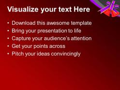 Red bells with purple bow christmas powerpoint templates ppt themes and graphics
