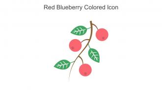 Red Blueberry Colored Icon In Powerpoint Pptx Png And Editable Eps Format