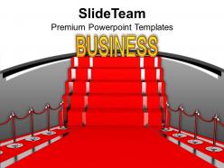 Red carpet displaying business prestige powerpoint templates ppt themes and graphics 0213