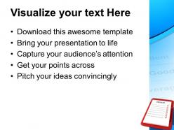 Red clipboard with blank checklist powerpoint templates ppt themes and graphics 0213