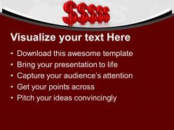 Red dollar together graph business powerpoint templates ppt backgrounds for slides 0113