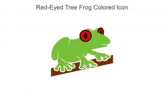 Red Eyed Tree Frog Colored Icon In Powerpoint Pptx Png And Editable Eps Format