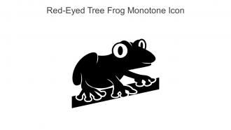 Red Eyed Tree Frog Monotone Icon In Powerpoint Pptx Png And Editable Eps Format