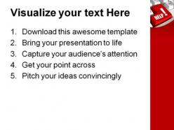 Red help button metaphor powerpoint templates and powerpoint backgrounds 0811