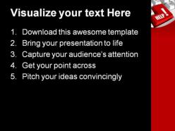 Red help button metaphor powerpoint templates and powerpoint backgrounds 0811