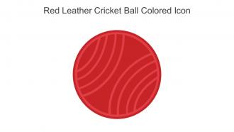 Red Leather Cricket Ball Colored Icon In Powerpoint Pptx Png And Editable Eps Format
