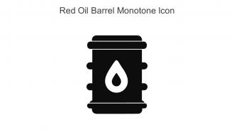 Red Oil Barrel Monotone Icon In Powerpoint Pptx Png And Editable Eps Format