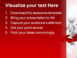 Red path leadership powerpoint templates and powerpoint backgrounds 0211