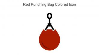 Red Punching Bag Colored Icon In Powerpoint Pptx Png And Editable Eps Format