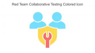 Red Team Collaborative Testing Colored Icon In Powerpoint Pptx Png And Editable Eps Format