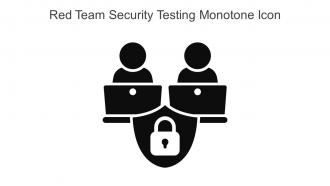 Red Team Security Testing Monotone Icon In Powerpoint Pptx Png And Editable Eps Format