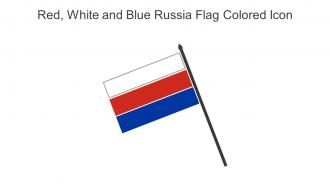 Red White And Blue Russia Flag Colored Icon In Powerpoint Pptx Png And Editable Eps Format