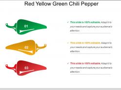 Red yellow green chili pepper