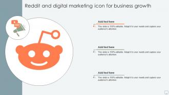 Reddit And Digital Marketing Icon For Business Growth