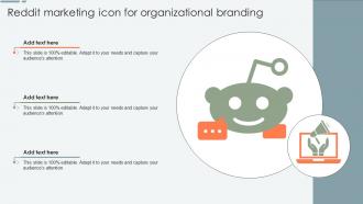 Reddit Marketing Icon For Organizational Branding