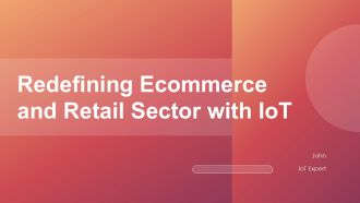 Redefining Ecommerce And Retail Sector With Iot PPT Graphics ACP