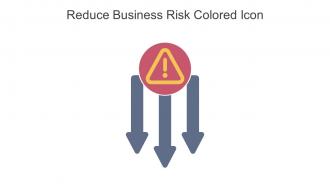 Reduce Business Risk Colored Icon In Powerpoint Pptx Png And Editable Eps Format