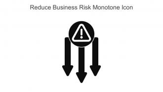 Reduce Business Risk Monotone Icon In Powerpoint Pptx Png And Editable Eps Format
