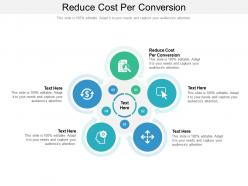 Reduce cost per conversion ppt powerpoint presentation layouts topics
