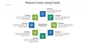 Reduce costs using credit ppt powerpoint presentation gallery icons cpb