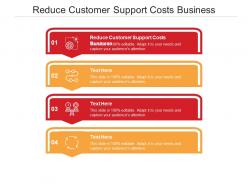 Reduce customer support costs business ppt powerpoint presentation model inspiration cpb