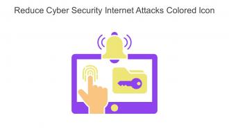 Reduce Cyber Security Internet Attacks Colored Icon In Powerpoint Pptx Png And Editable Eps Format