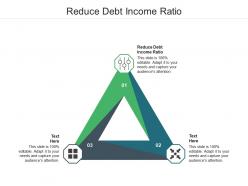 Reduce debt income ratio ppt powerpoint presentation professional slides cpb