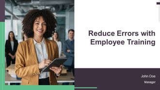 Reduce Errors With Employee Training PPT Sample AT